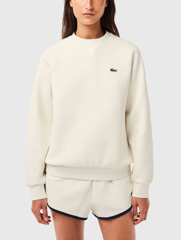 Dark blue sweatshirt with logo detail  - 1