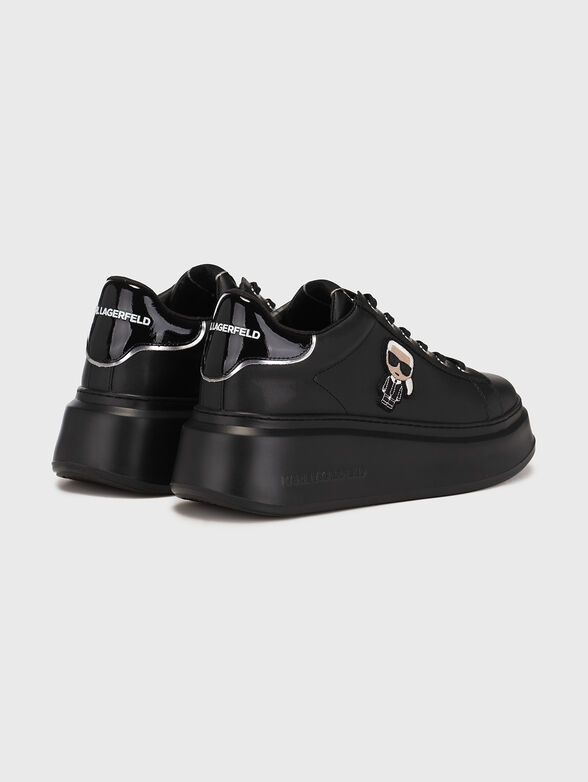 ANAKAPRI black sports shoes with logo detail - 3