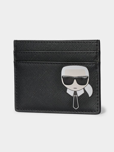 K/IKONIK black card holder with Karl detail - 4