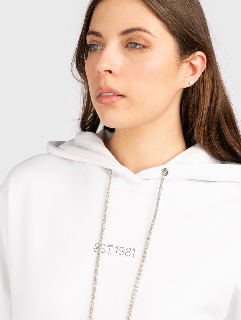 SHINY CORD sweatshirt with logo - 3