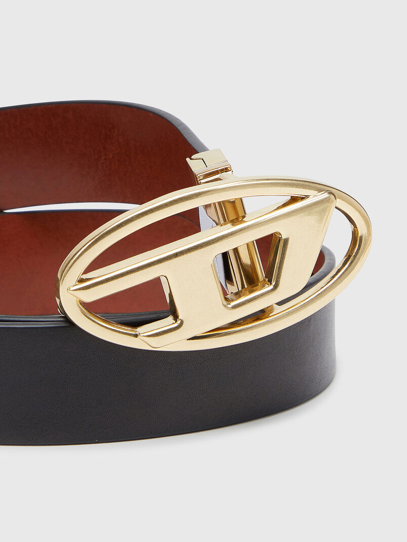 B-1DR Leather black belt - 3