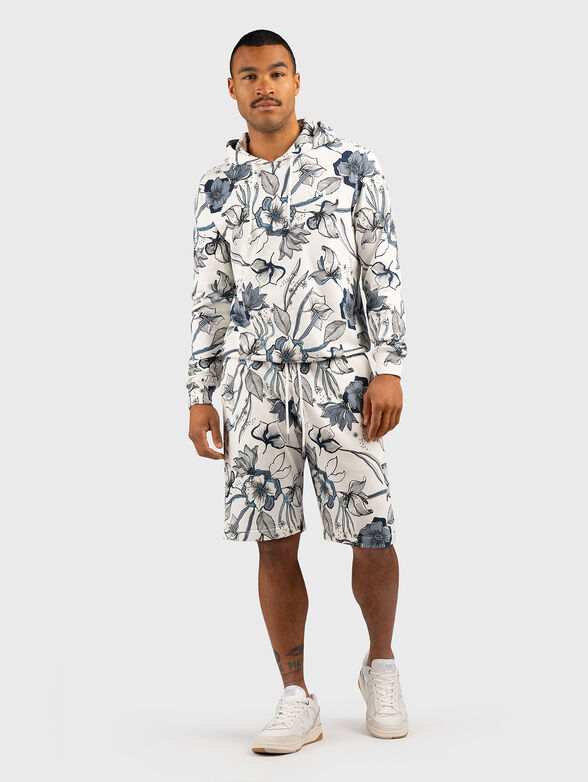 Cotton blend hooded sweatshirt - 2