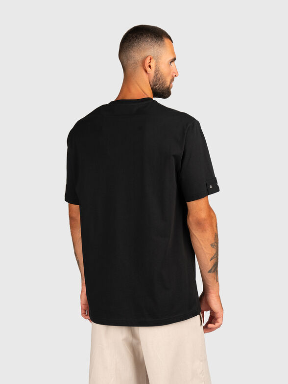 Cotton T-shirt with oval neckline - 2