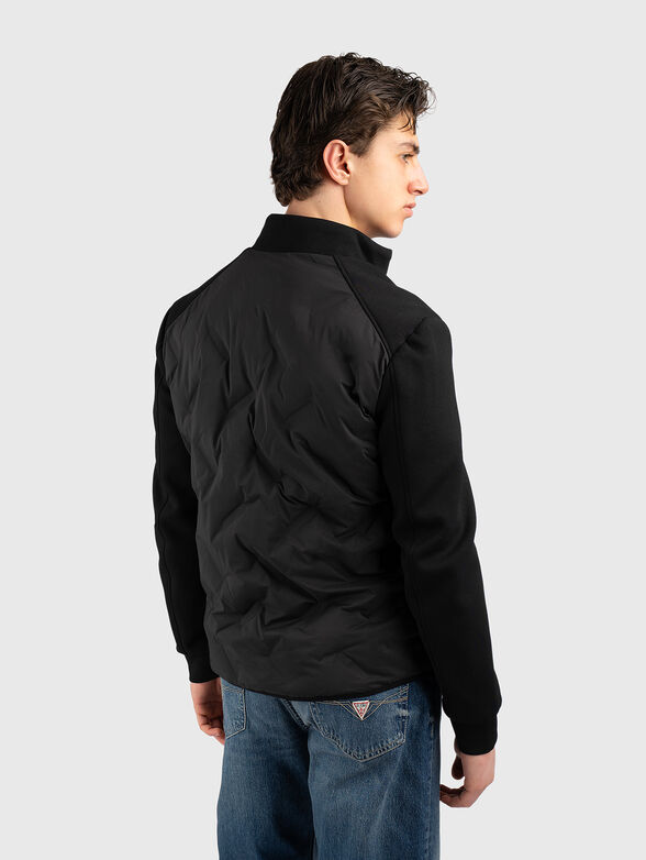 Black jacket with a quilted effect - 3