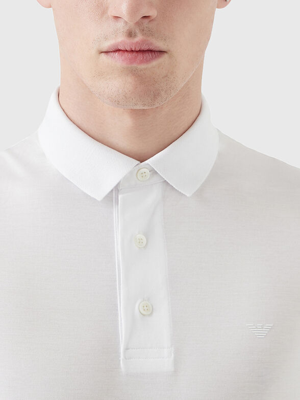 Polo shirt in white - 4