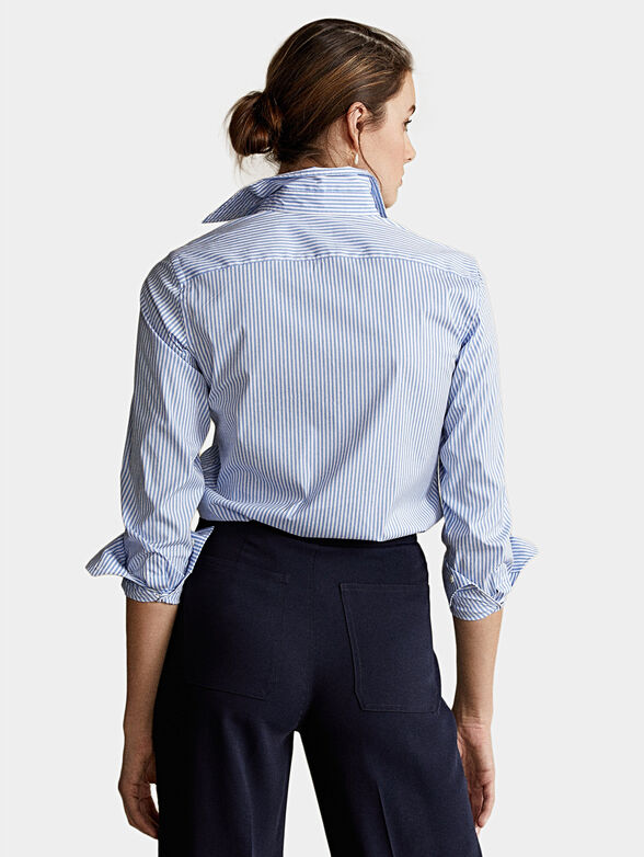 GEORGIA striped shirt with logo embroidery - 4