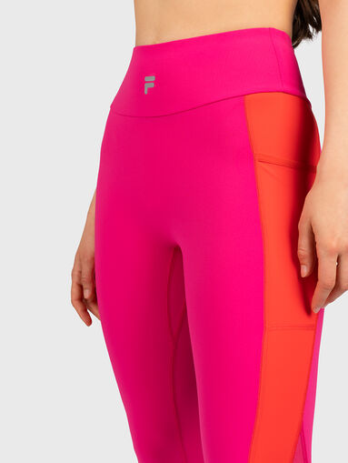 REDON sports leggings in fuxia - 3