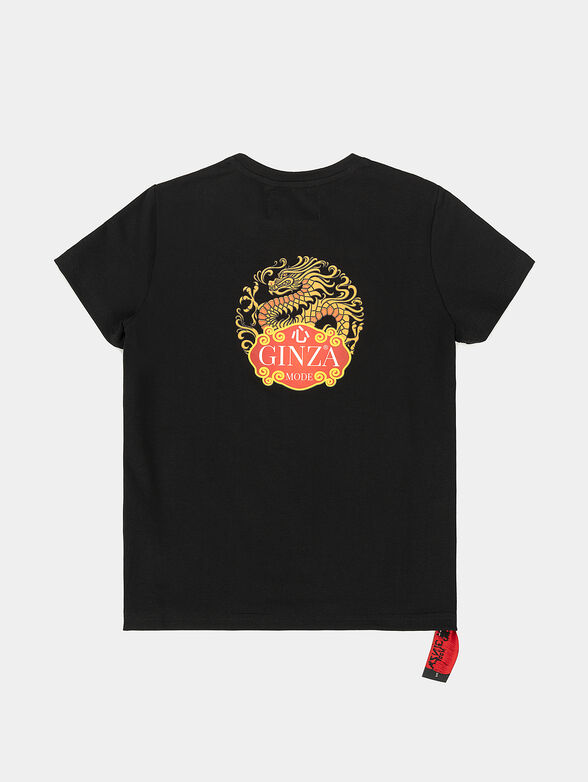 Black T-shirt with print - 4