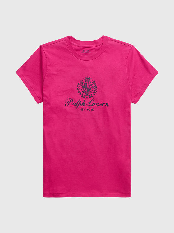 T-shirt with contrasting logo - 1