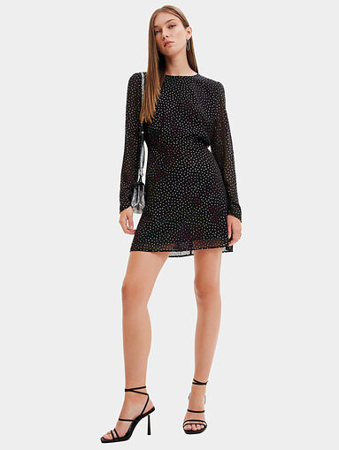 LENSY mini glossy dress    - 4