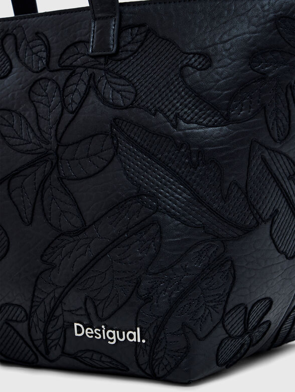Large embroidered shopper bag - 5