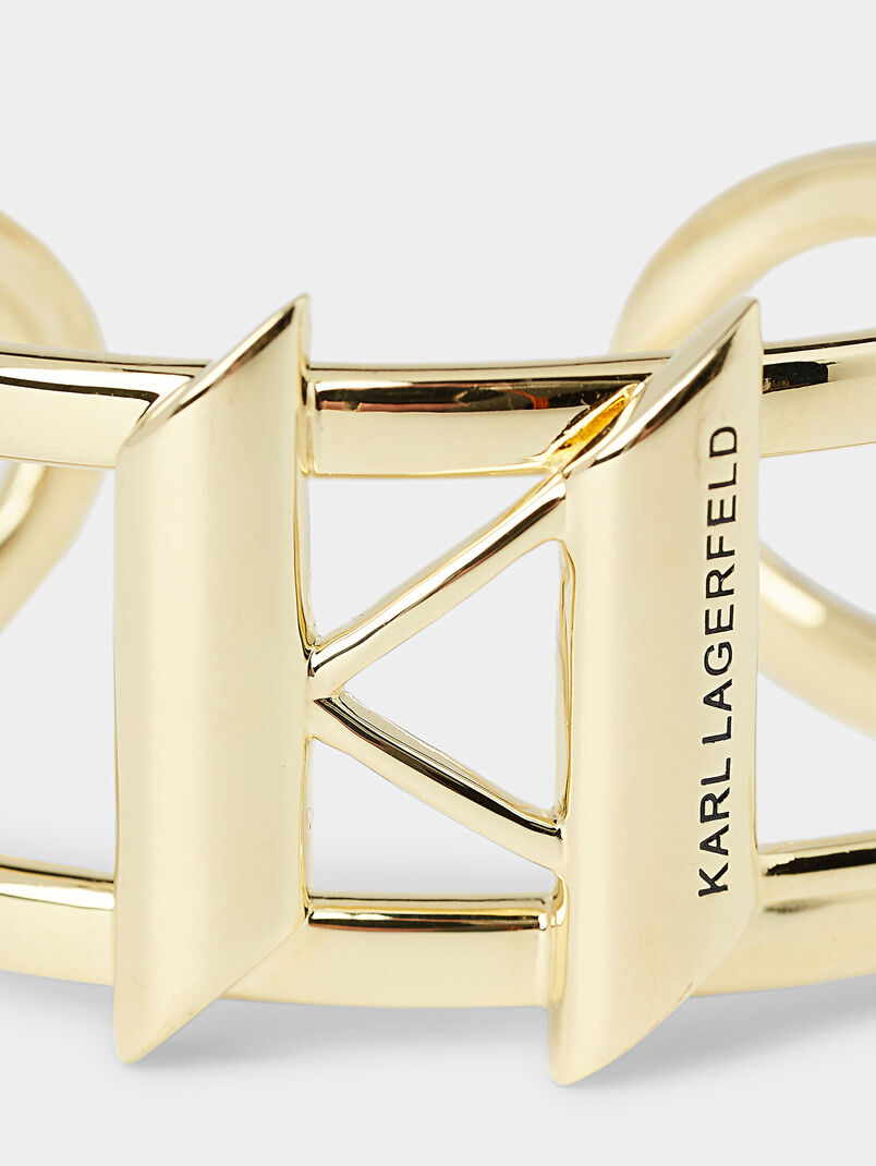 K/MONOGRAM bracelet in gold color - 3