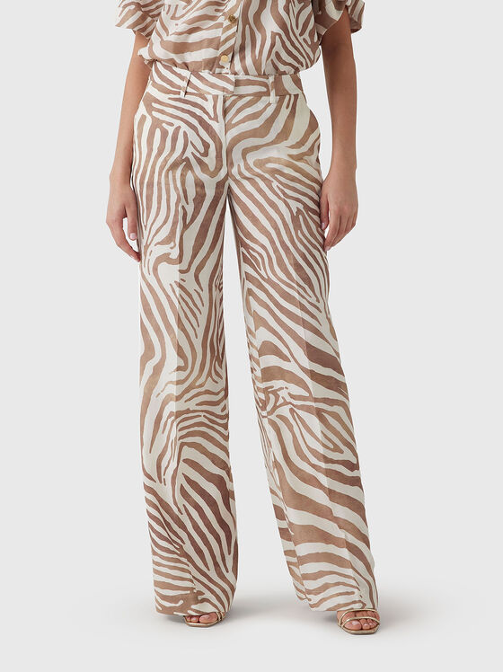 GISELLE linen blend trousers - 1