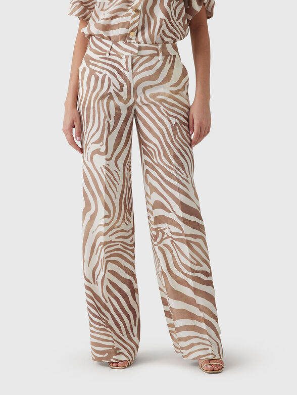 GISELLE linen blend trousers - 1