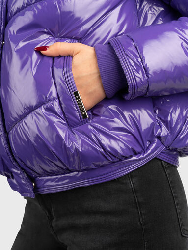 Purple puffer jacket  - 5