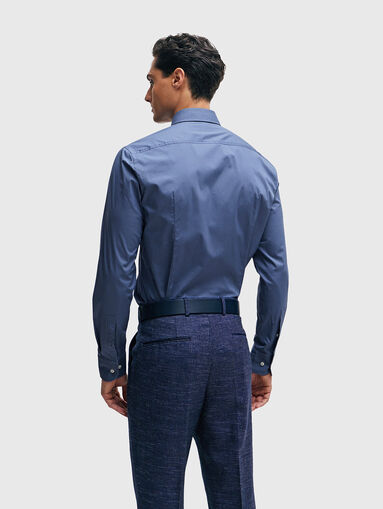 Blue cotton shirt  - 3