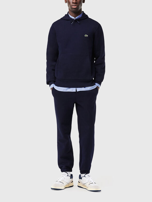 Hooded sweatshirt with logo accent - 2