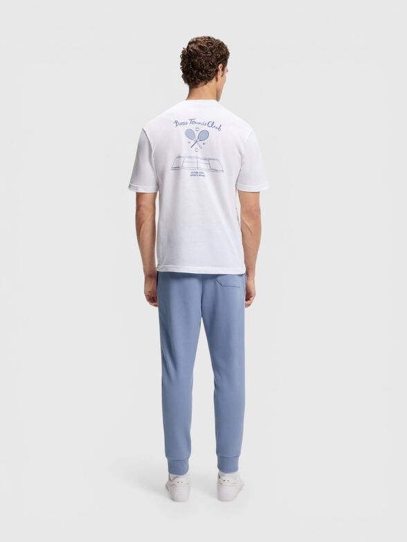 Cotton blend pants with contrasting trim - 2