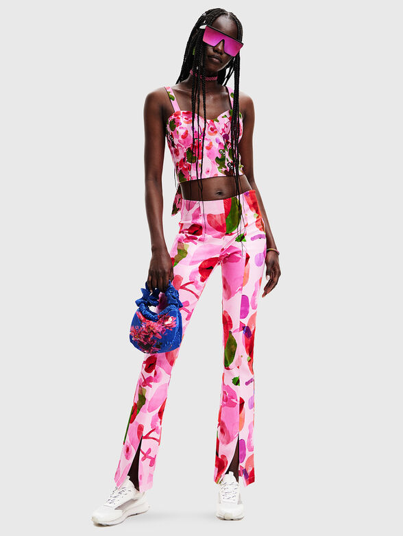 SUGAR-LACROIX trousers with accent print - 4