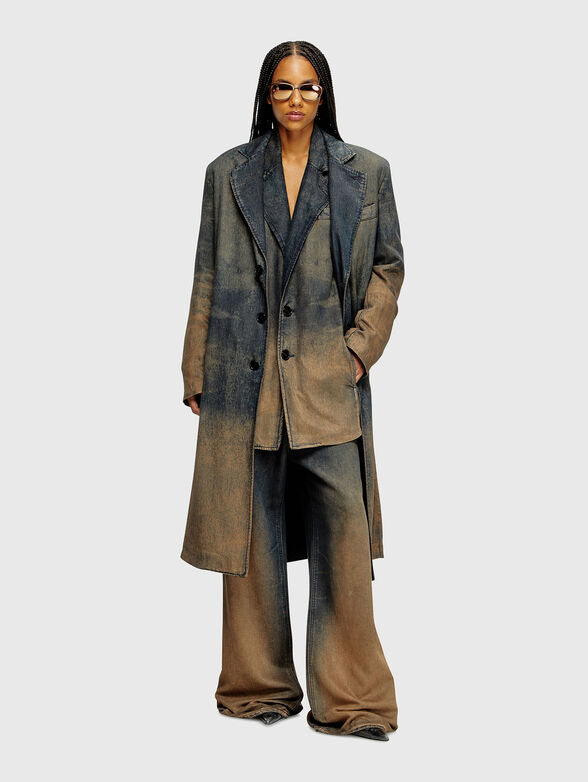 D-BALZ-MID-S unisex coat in denim - 6