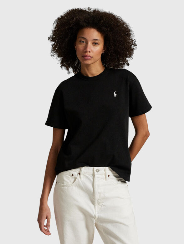 Black cotton t-shirt - 3
