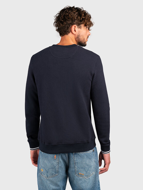 Blue sweatshirt with logo detail - 3