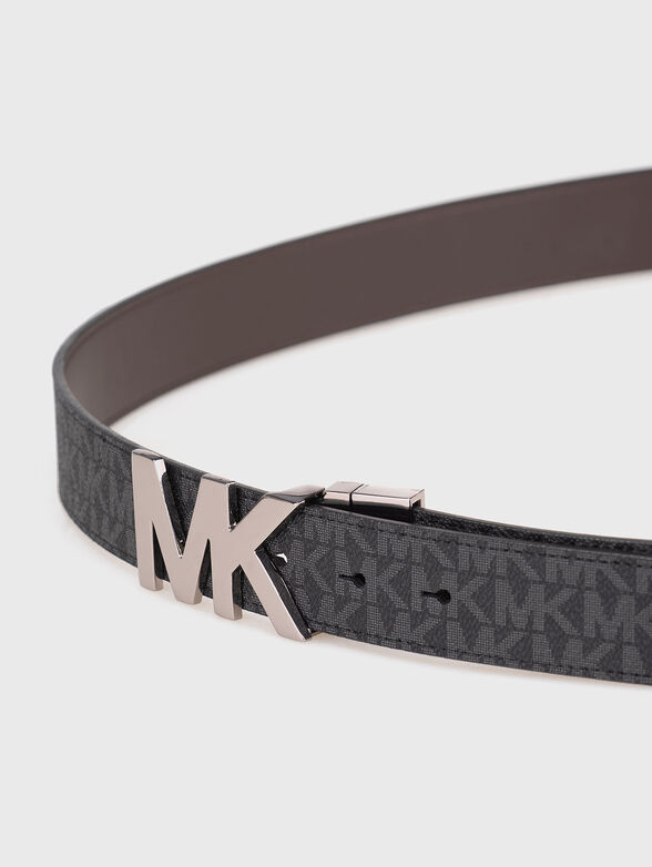 Doublefaced belt with logo buckle - 3