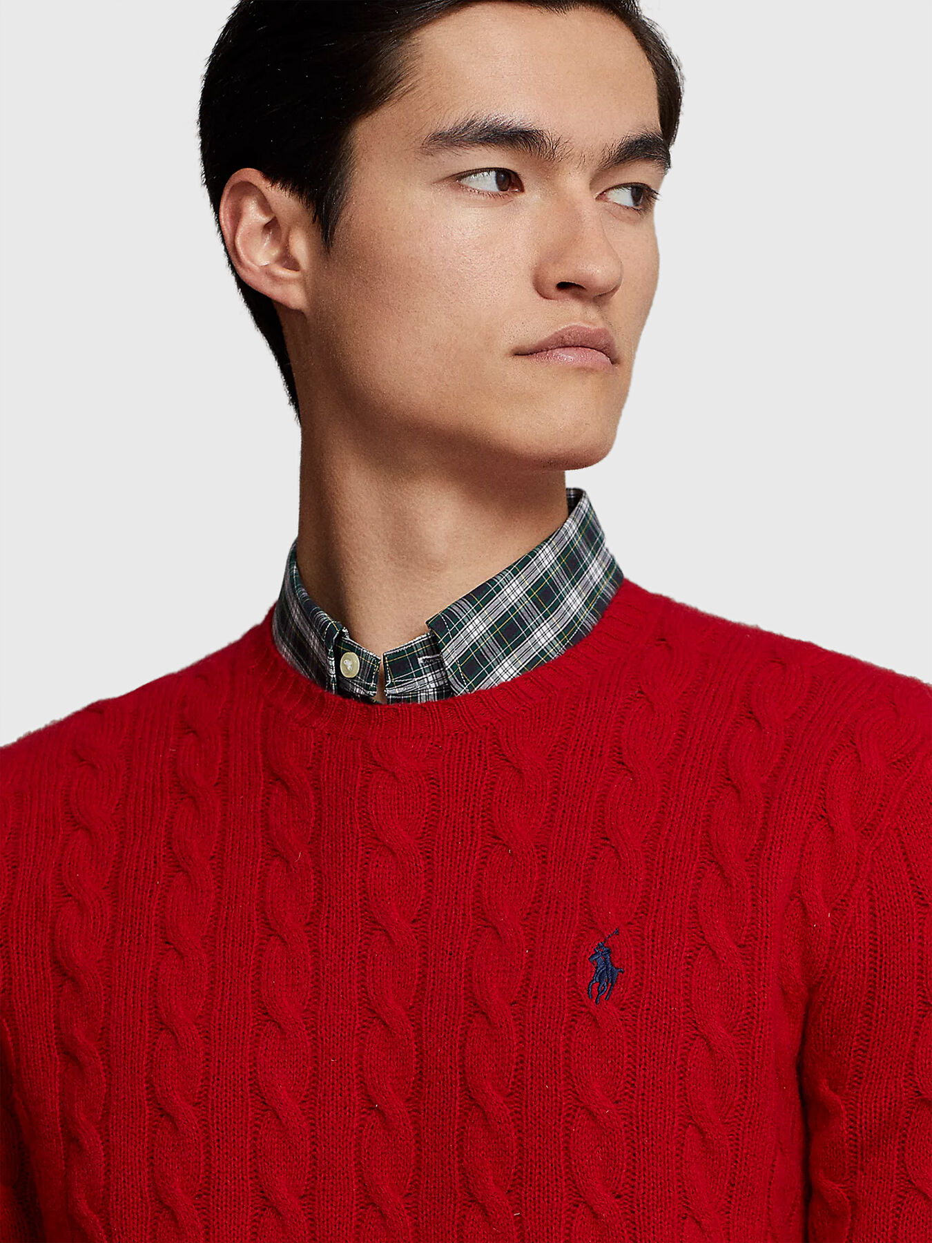 Red sweater in wool blend brand POLO RALPH LAUREN Globalbrandsstore en