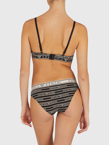 Set of two pairs of cotton briefs in black - 3