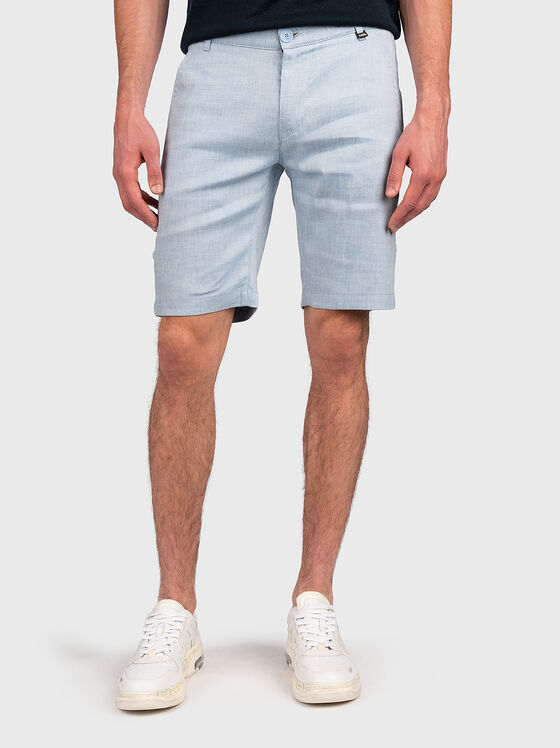 Chino shorts in linen - 1