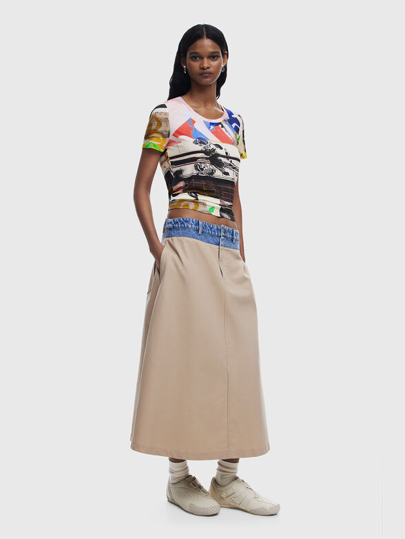 Short T-shirt with print - 2