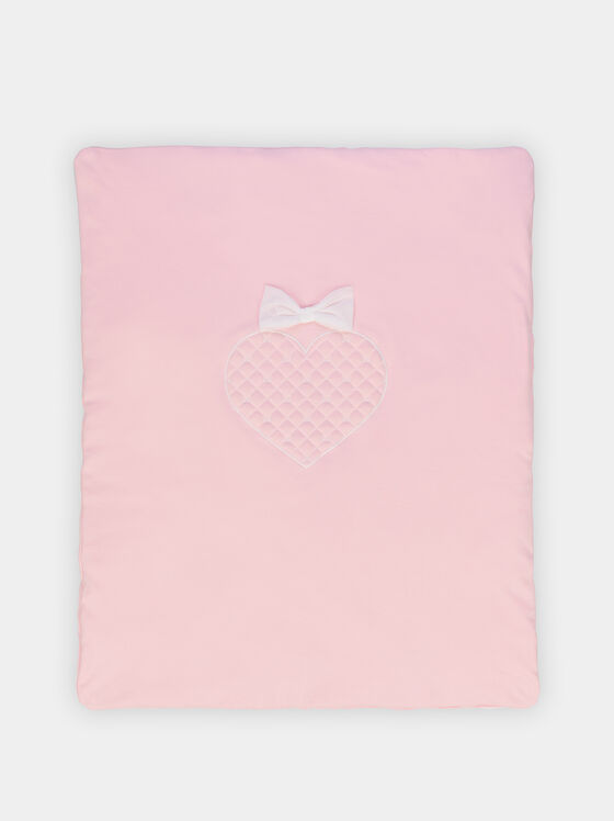 Розово памучно одеяло  - 1