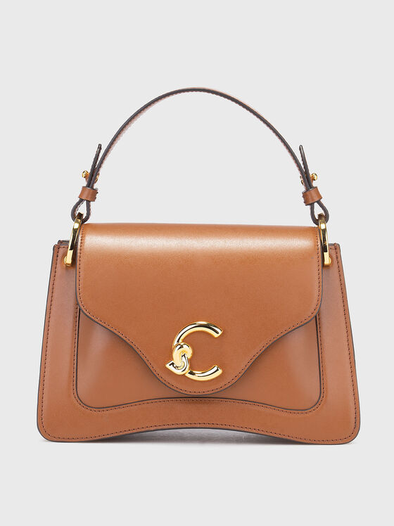 Кожена чанта C-ME с акцентно лого - 1