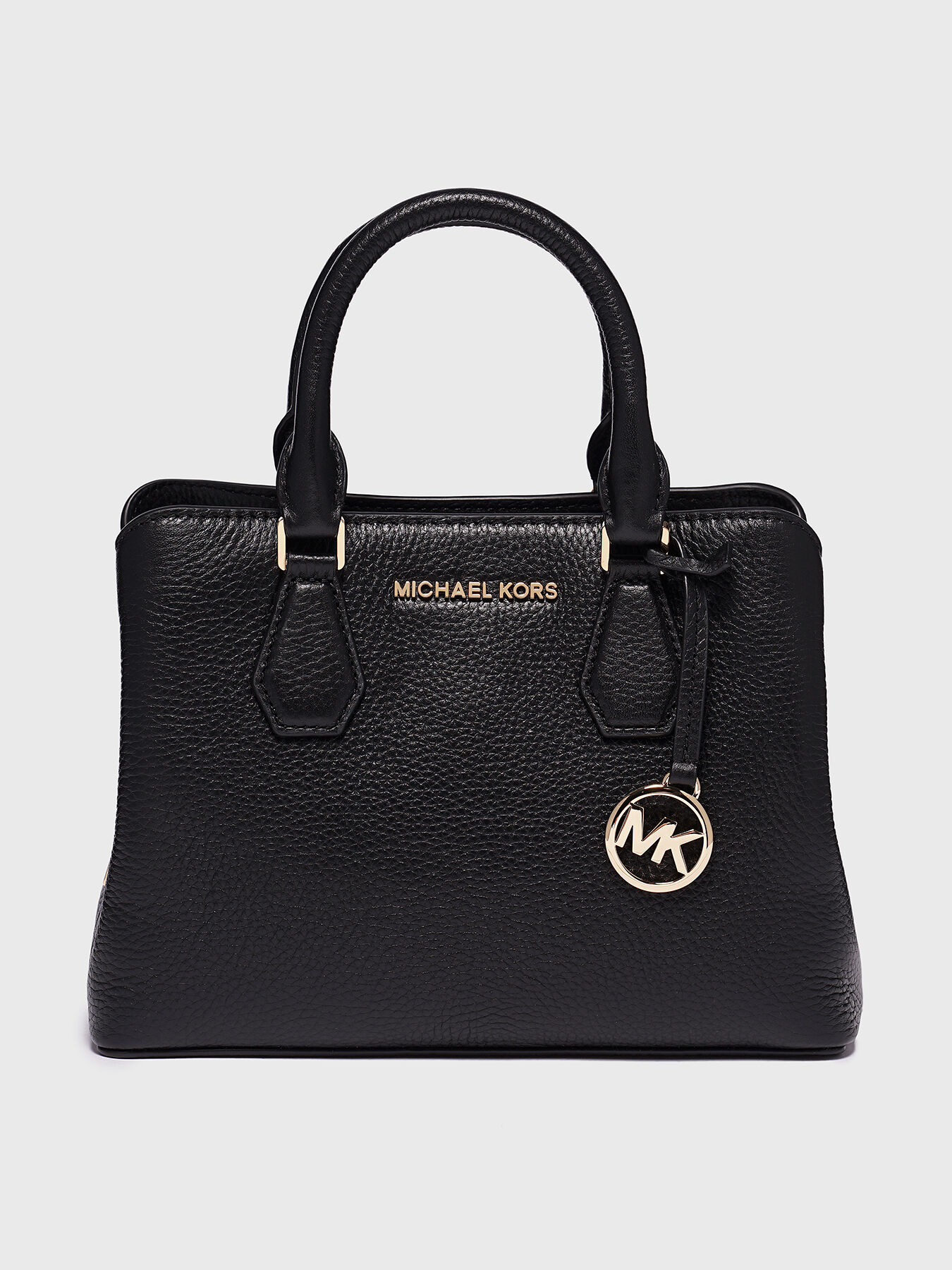 CAMILLE leather handbag with logo detail brand MICHAEL KORS