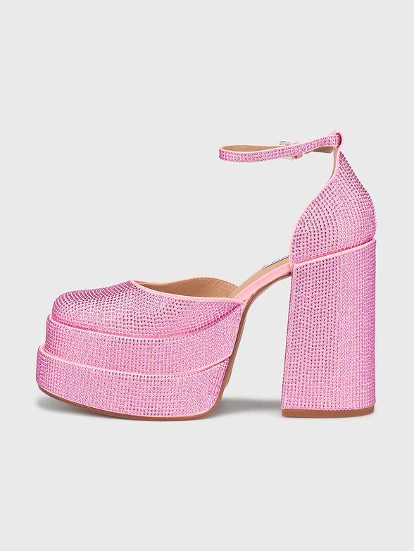 CHARLIZE-R heeled shoes with applied rhinestones - 4