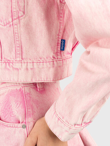 GALATEA short denim jacket - 5