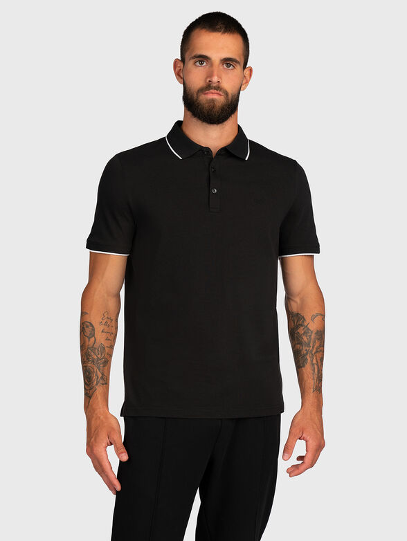 Polo shirt in black color - 1