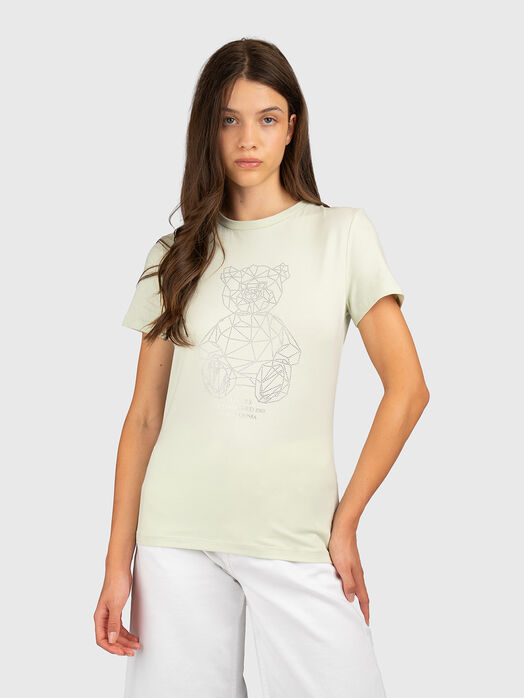 Black T-shirt made of a cotton blend
