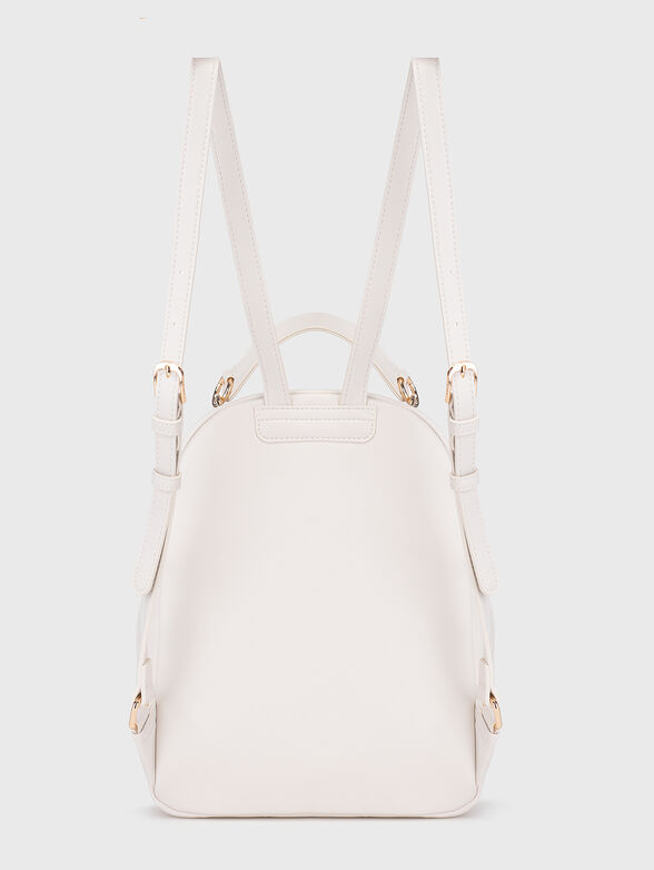 Crystal embellished backpack in beige - 2