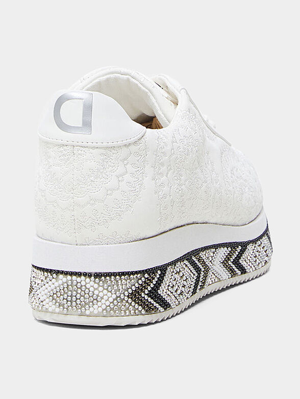 Platform sneakers with beads - 5