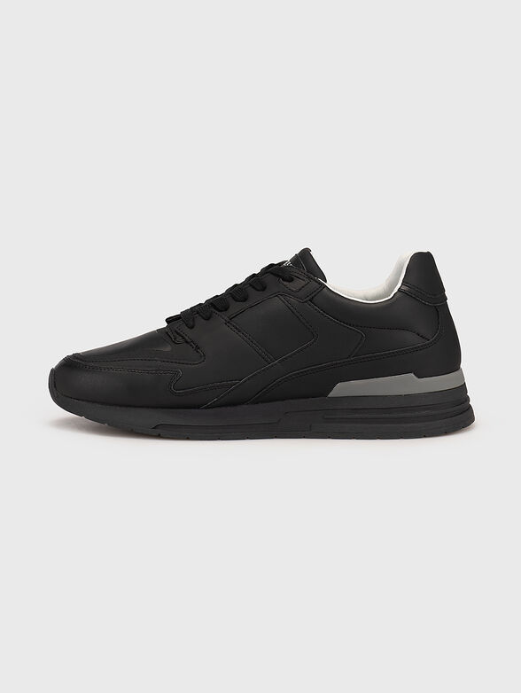 ENNA II black sports shoes with logo accent - 4