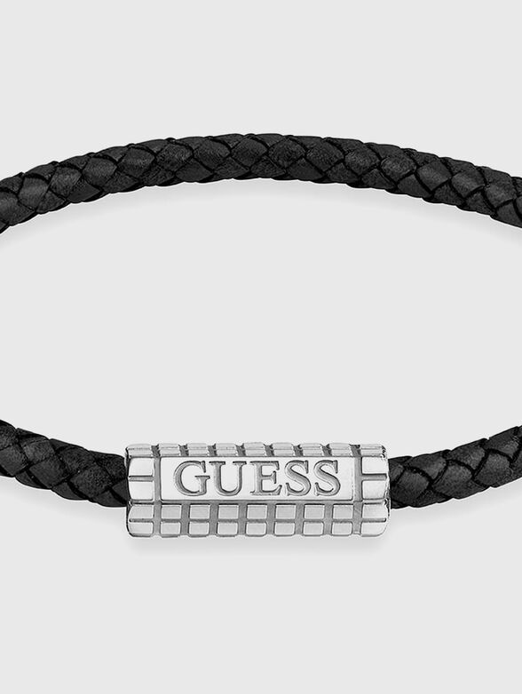 Leather bracelet with logo detail - 2