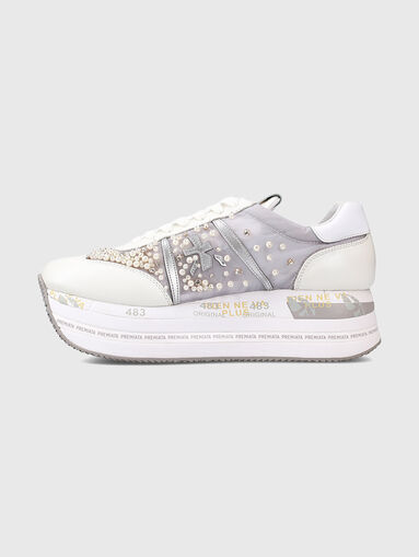 BETH sneakers with appliqu&eacute;d beads - 4