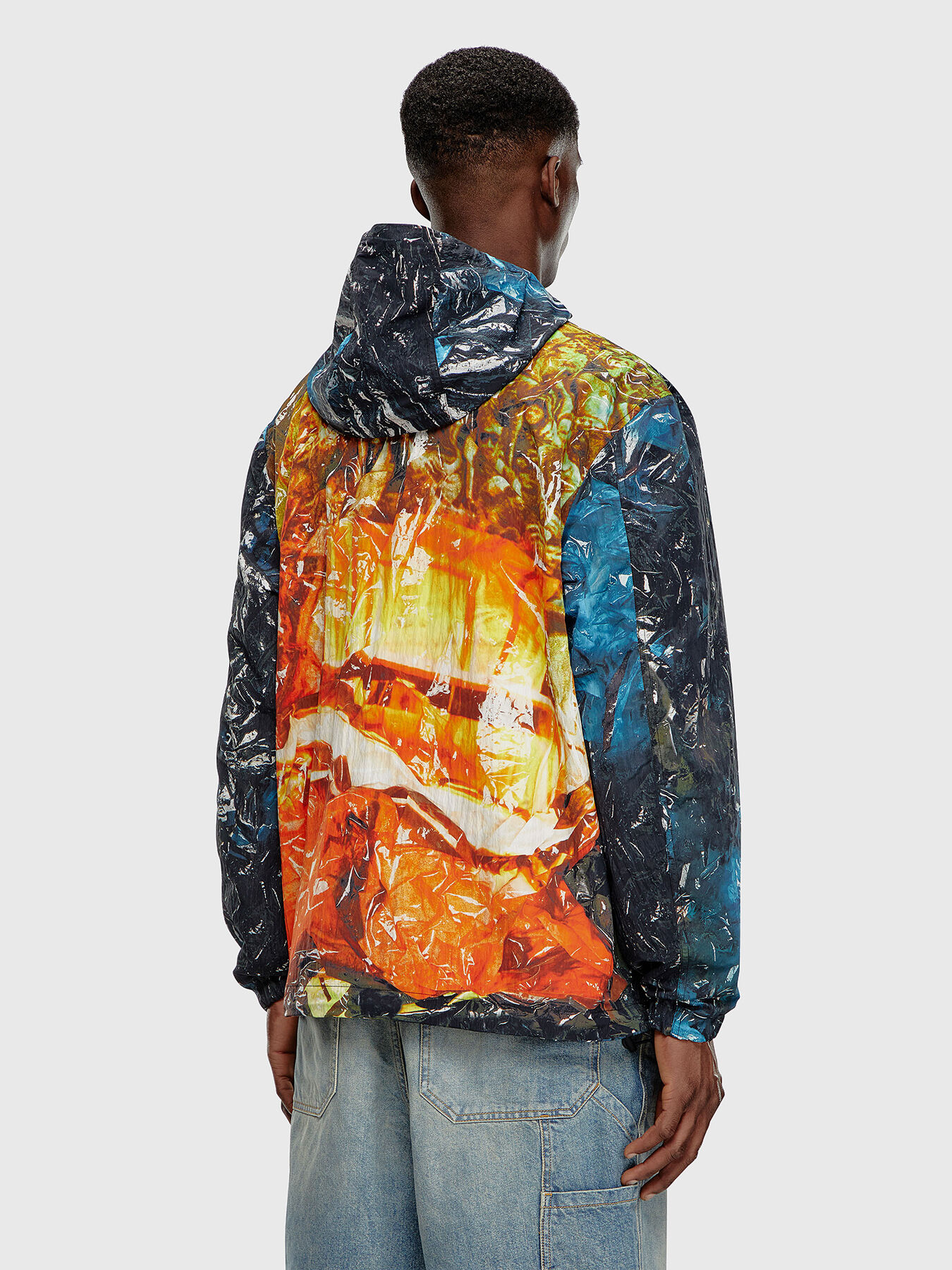 J-WARRETT-POSTER jacket with abstract print brand DIESEL