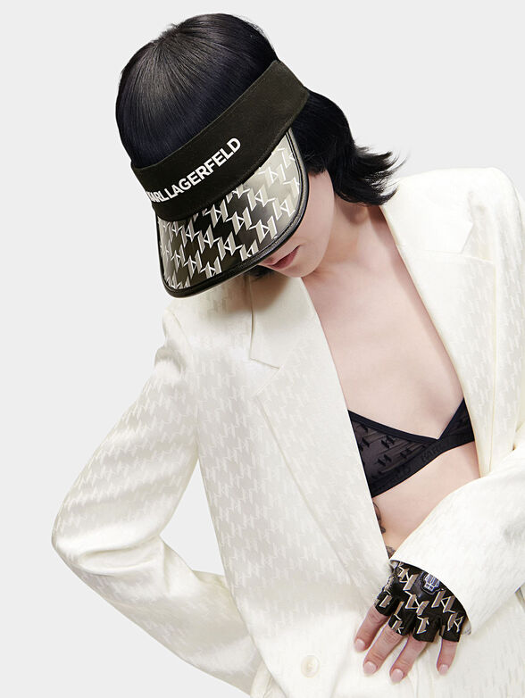 K/ESSENTIAL visor with monogram logo print - 2