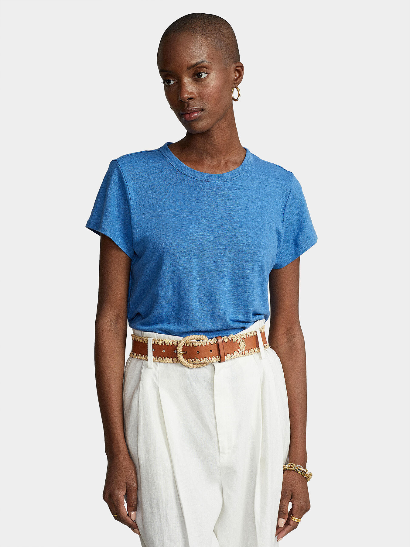 Linen T-shirt brand POLO RALPH LAUREN — Globalbrandsstore.com/en