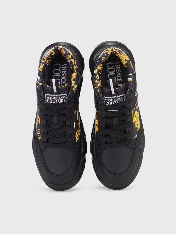 SPEEDTRACK black sports shoes with print - 6