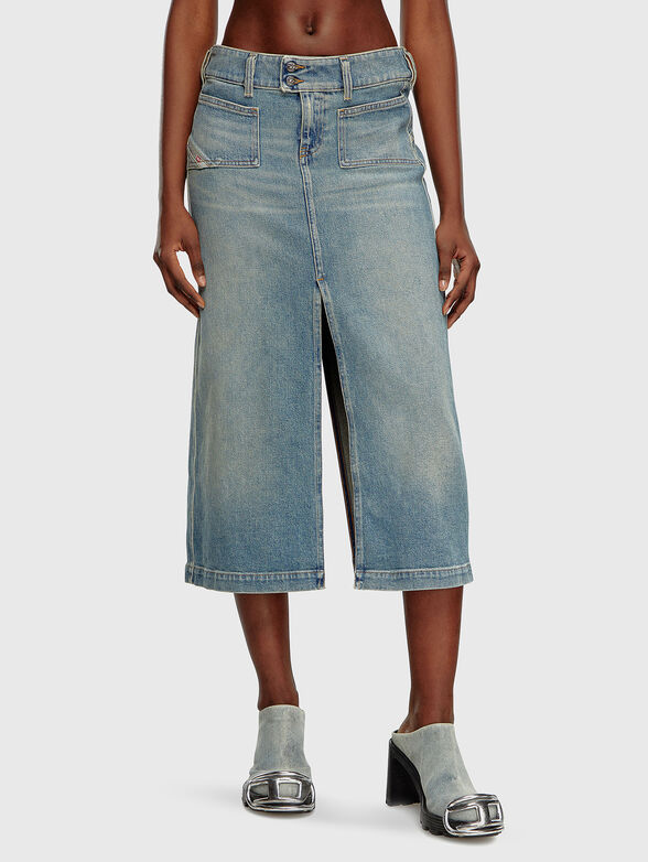 DE-HUSH-MID denim midi skirt  - 1