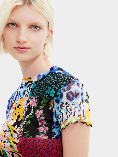 GALATEA T-shirt with patchwork effect - 4