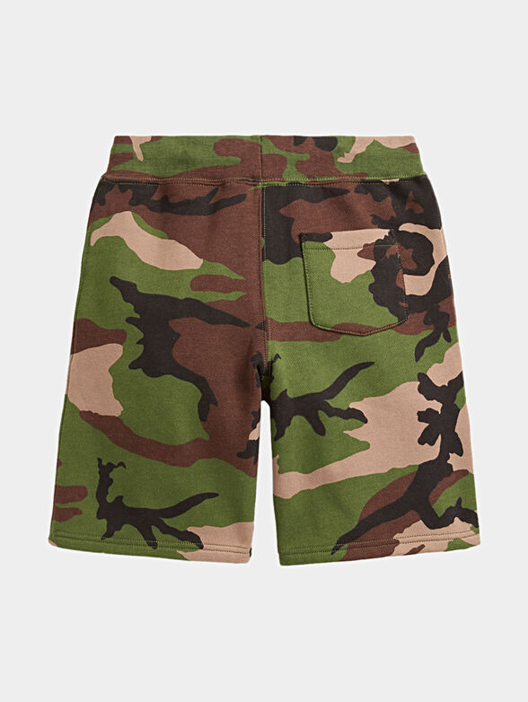 Shorts with camouflage print - 2